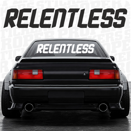 RELENTLESS - naklejka